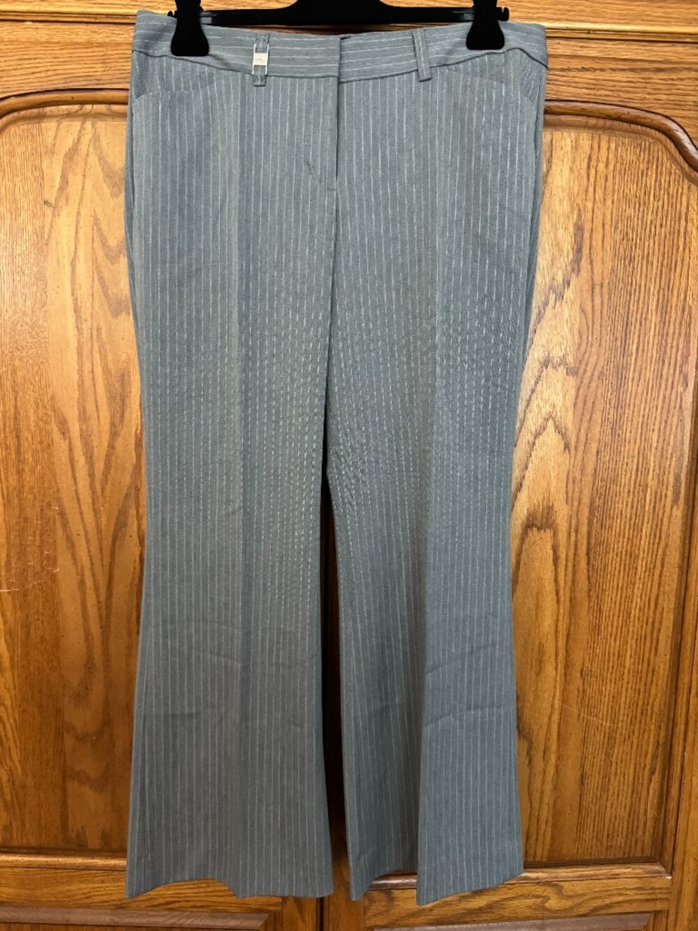Express Gray Pinstripe Trousers